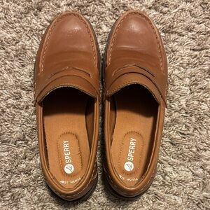 Sperry Women's Tan Leather Loafers